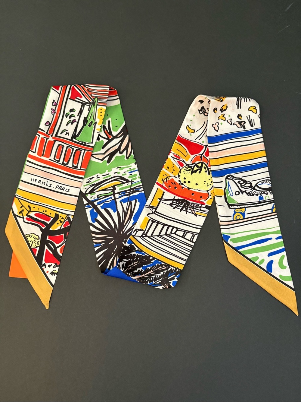 Fashion Silk Scarf Long Twilly